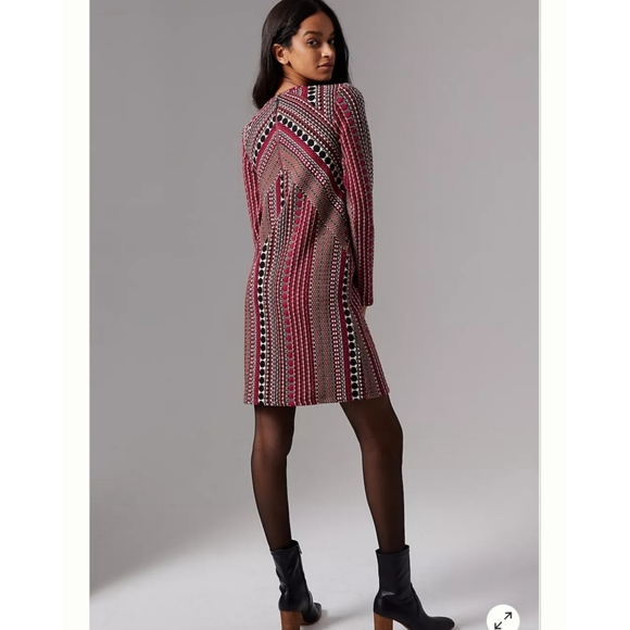 ANTHROPOLOGIE × Kiera Jacquard Tunic Dress Sz XS - Picture 2 of 8